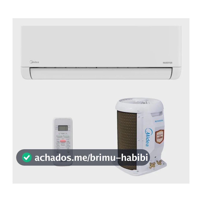 Ar Split Inverter 12000 Midea Airvolution Lite Frio 38TBVCA12M5 42EBVCA12M5
