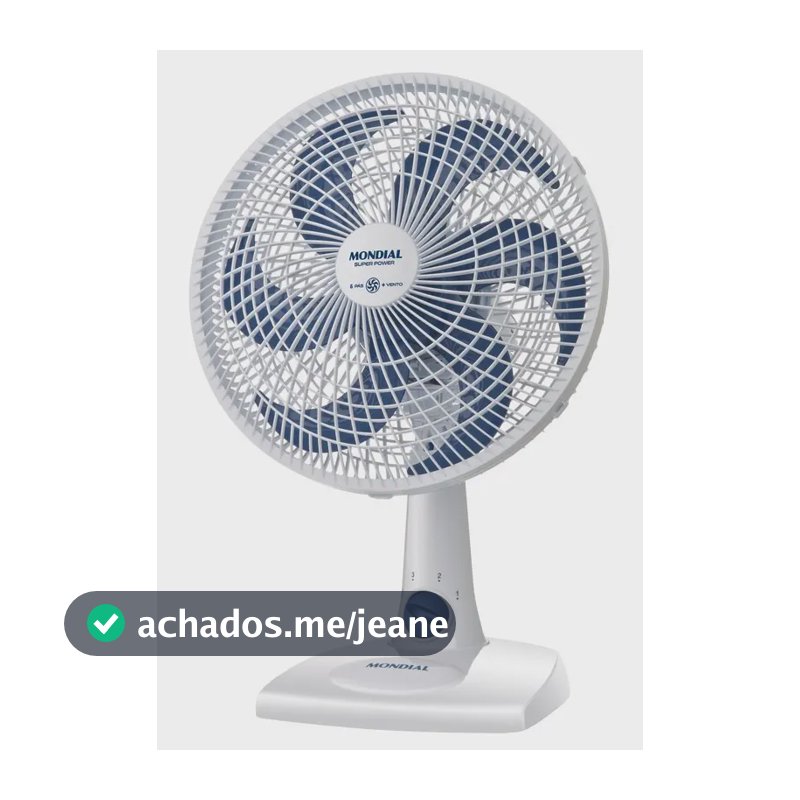 Ventilador de Mesa 30cm Super Power, Mondial, 60W - VSP-30-W