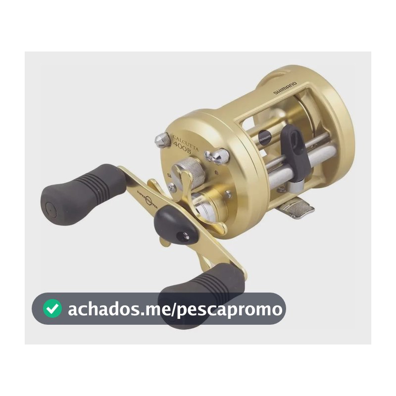 Carretel carretilha Shimano Calcutta B CT400B direito color dourado