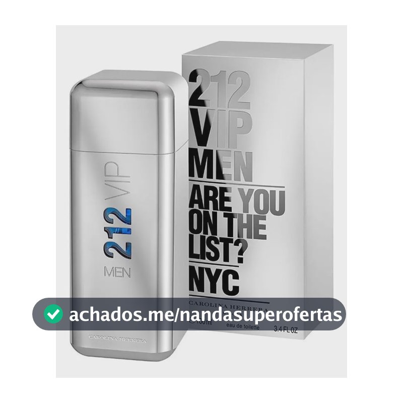 Perfume Masculino 212 Vip Men De Carolina Herrera Edt 100ml