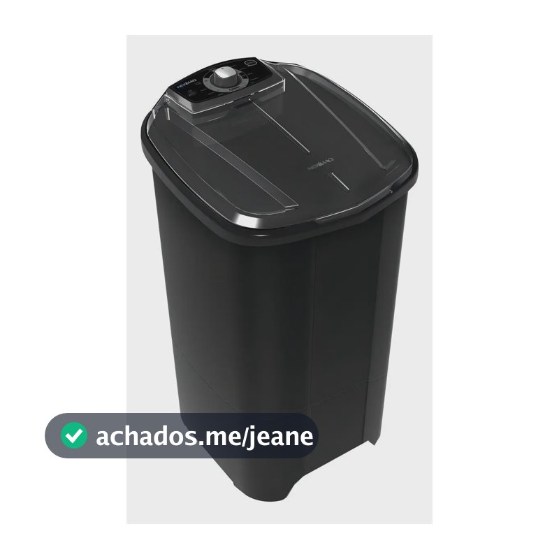 Máquina de lavar semi-automática Newmaq hasta 10kg - preto