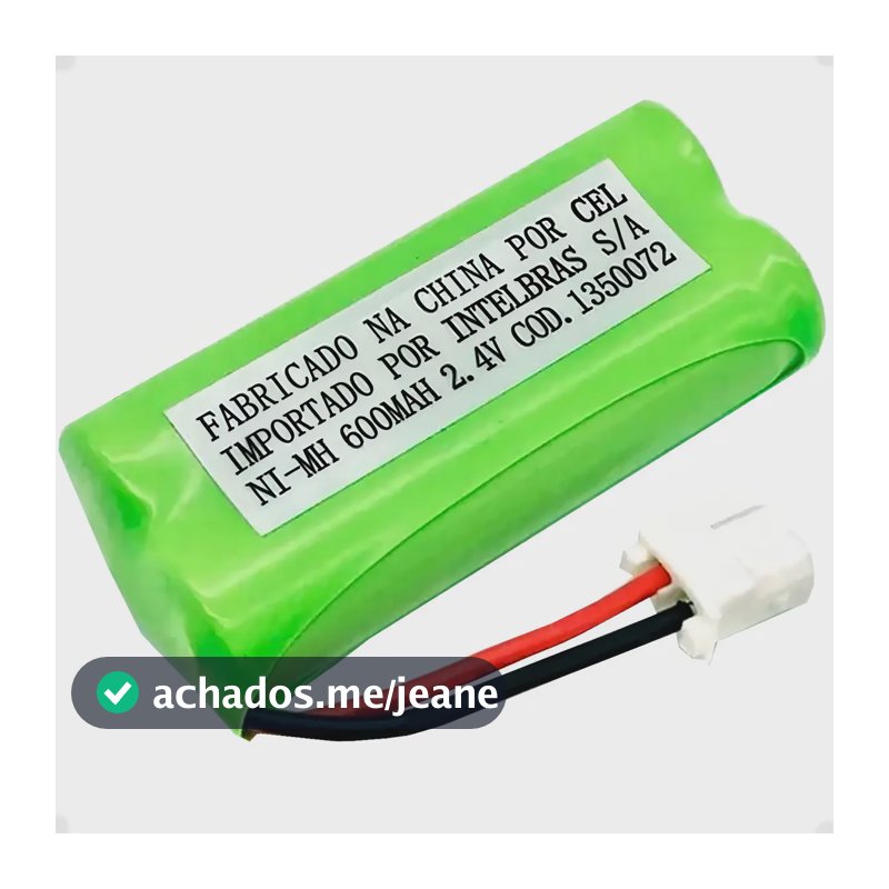 Bateria Para Linha Ts Intelbras 2,4v/600mah Aaa