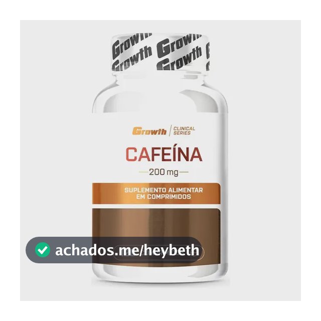 Cafeína 200mg 120 Comprimidos Growth Supplements
