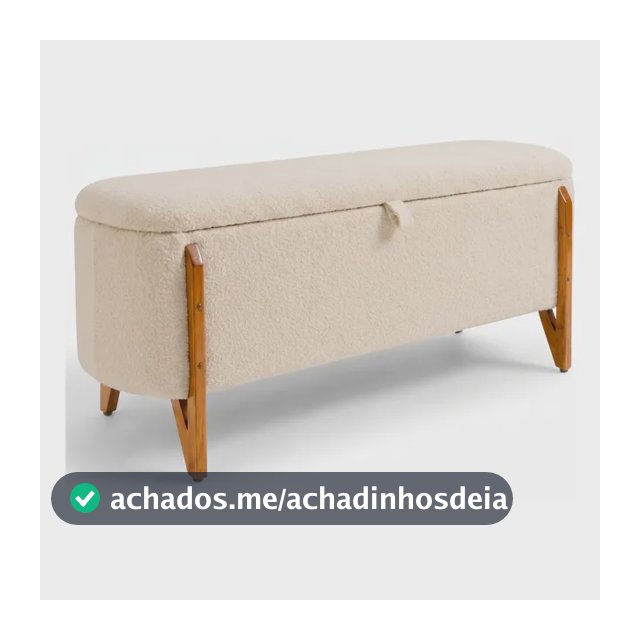 Recamier Boucle King Quarto Organizador Enxoval Luxo Bau