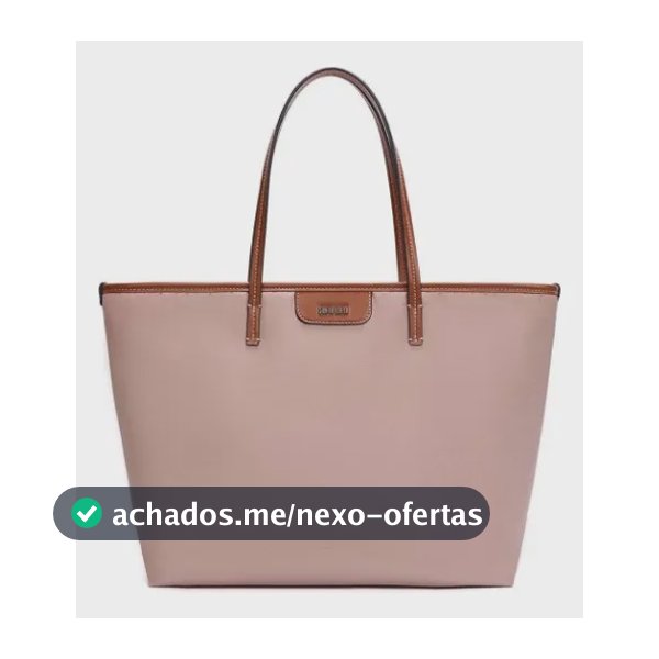 Bolsa Santa Lolla Shopper Nylon Bege Bege