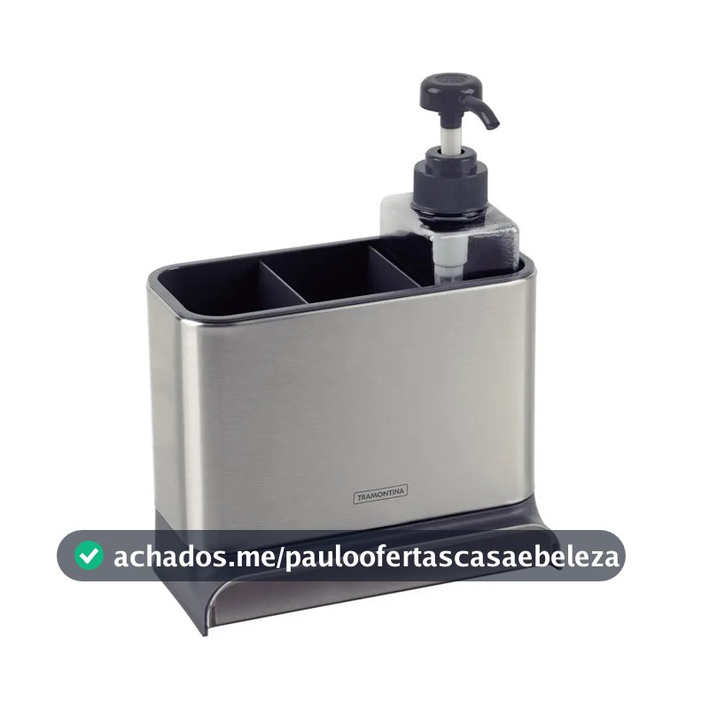 Suporte Para Pia Tramontina Plurale Aço Inox Organizador Cor Cinza-escuro