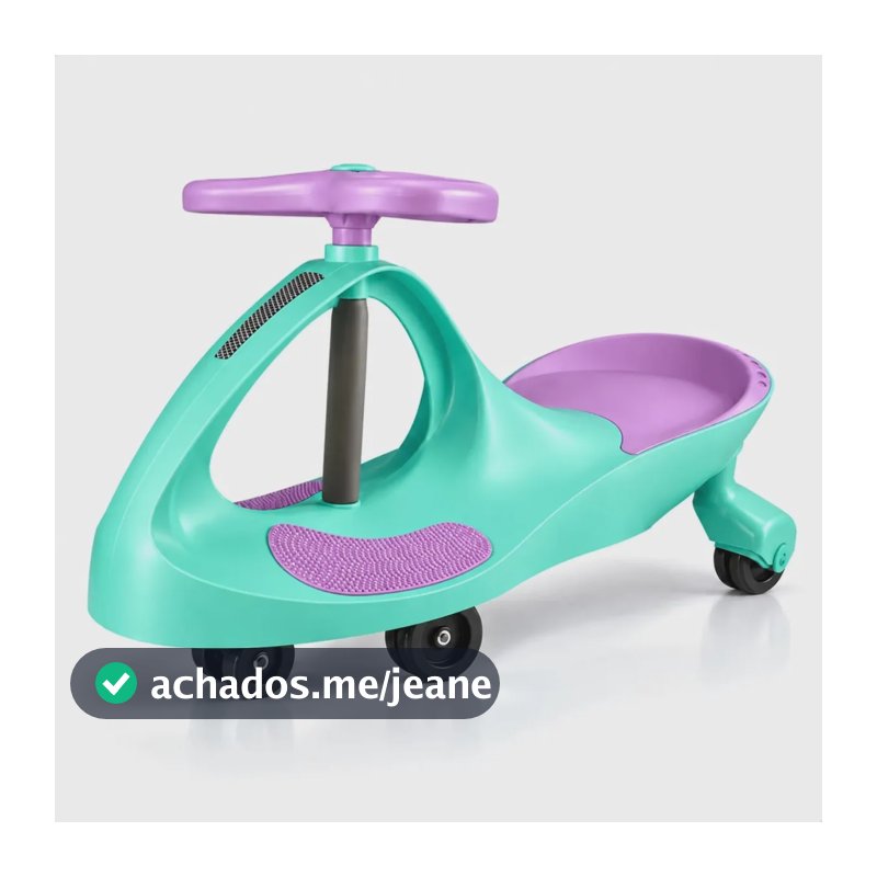 Carrinho Rolimã Infantil Volante Gira 360° Com Rodas - Lilás