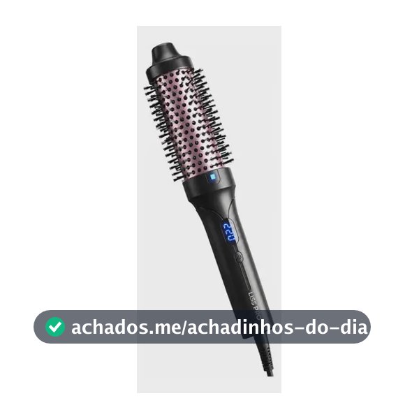 Escova Modeladora De Cachos 2 Em 1 Alisadora Íons Bivolt