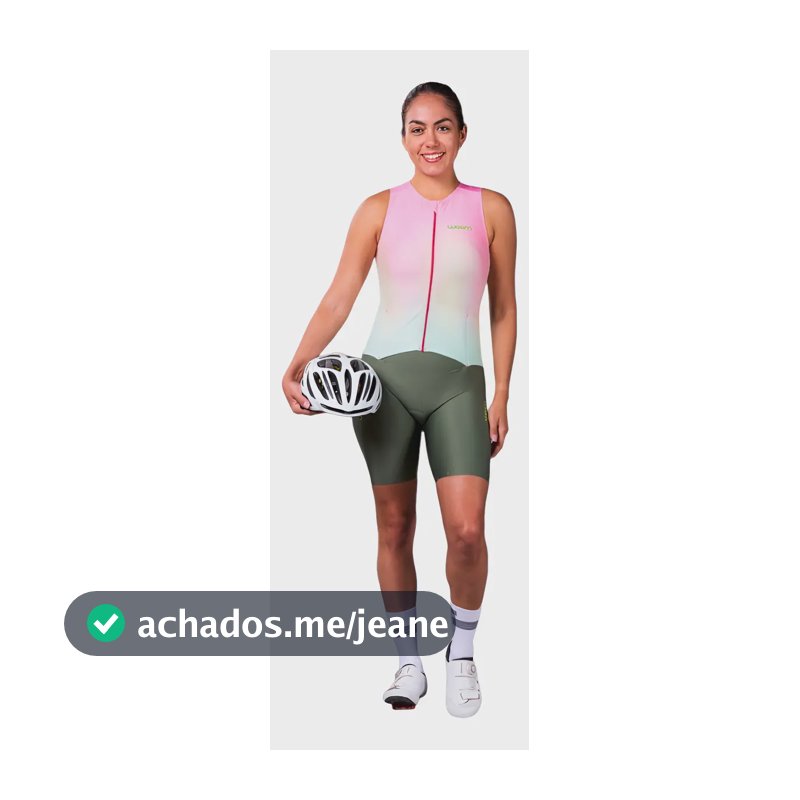 Macaquinho Triathlon Woom 140 Feminino Ii Verde P