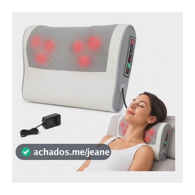 Massageador Pescoço E Ombros Elétrico Bivolt Portátil 4cores