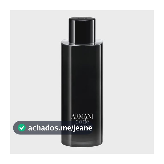 Perfume Masculino Armani Code Eau de Toilette Recarregável, 200 mL
