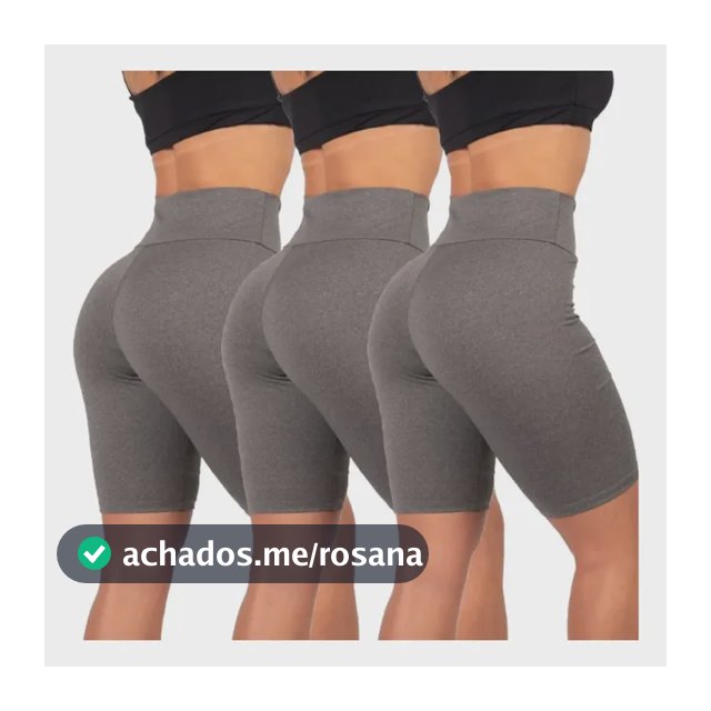 Kit 3 Short Feminina Academia Bermuda Leg Leggin Suplex