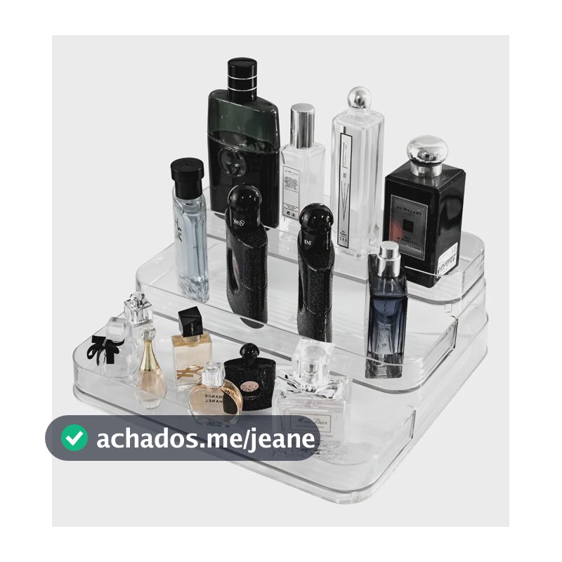 Expositor De Perfumes Cosméticos 3 Andares Porta Maquiagem