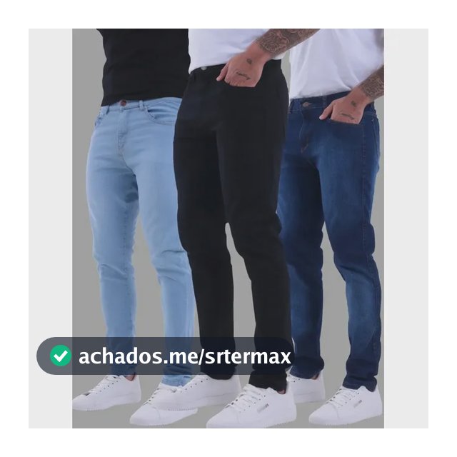 Kit 3 Calças Jeans Masculina Com Elastano Original Nf