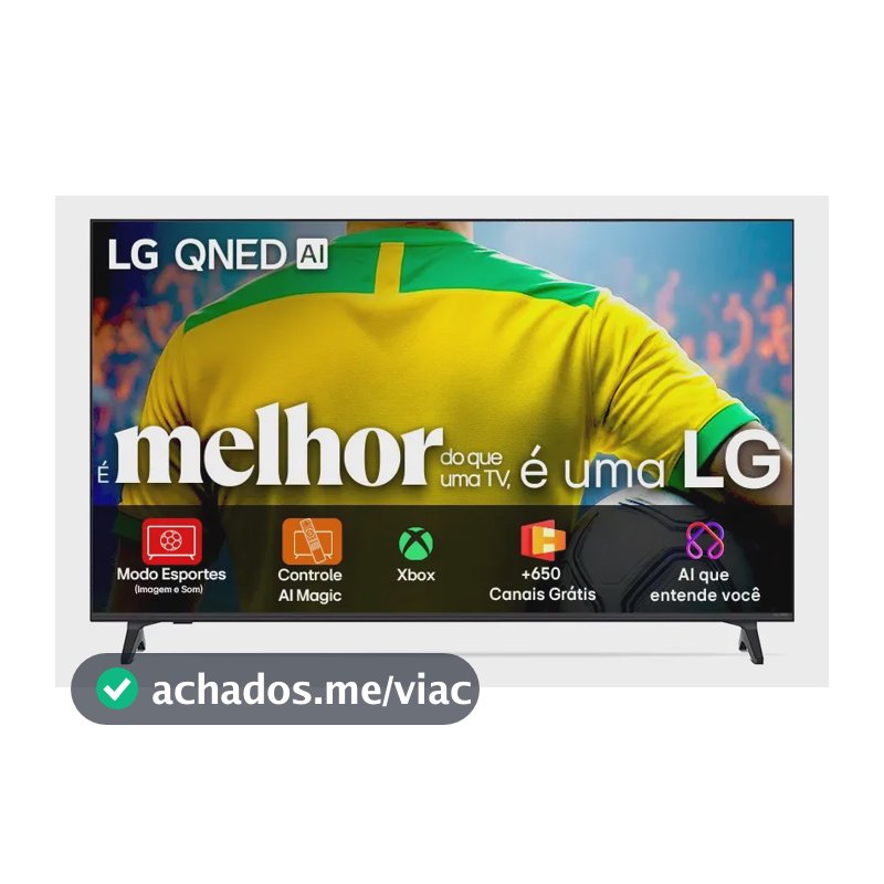 Smart TV 55" LG QNED73 4K WebOS AI Magic