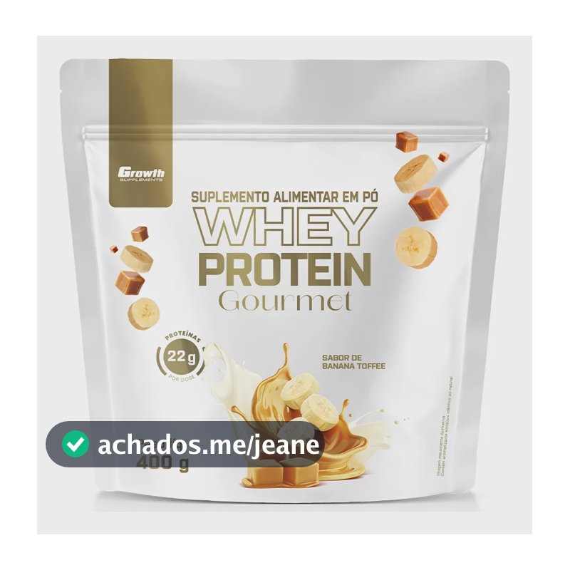 Whey Protein Gourmet 400g Growth Supplements - Banana Toffee Banana Toffee