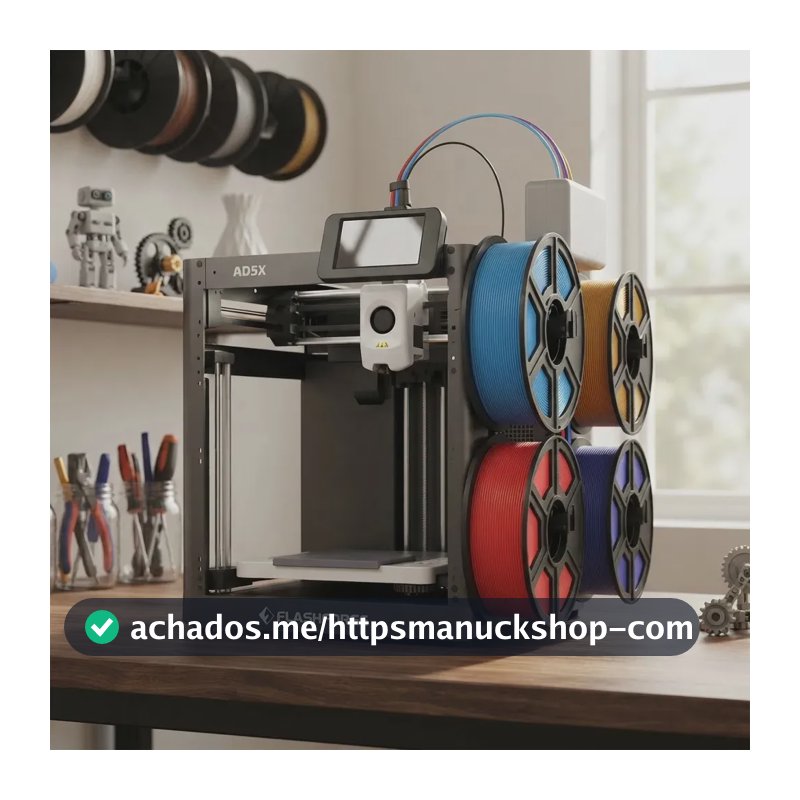 Impressora 3D Flashforge Ad5x Preto Multimaterial Com Touchscreen