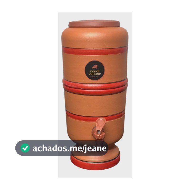 Filtro De Barro 3 L(1,5 + 1,5) - Tripla Ação + Bóia Completo Marrom 0