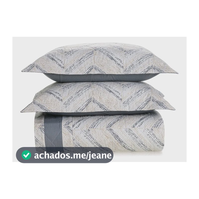Colcha Cobre Leito Queen Grosso 100% Algodão 3 peças Fred Karsten