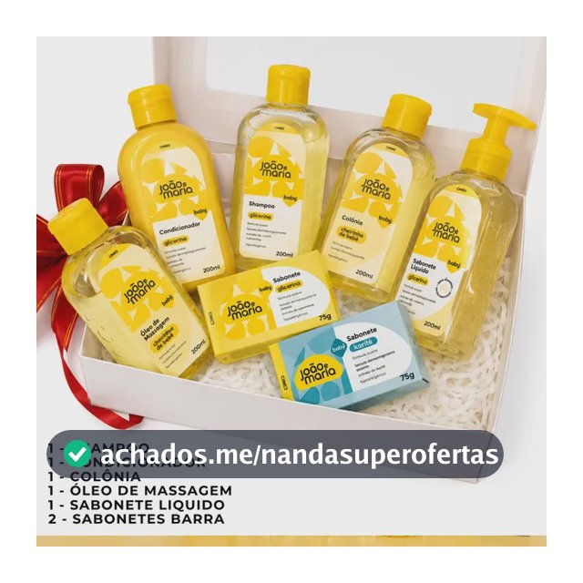Kit Banho Bebê João E Maria Cimed Completo Maternidade Amarelo