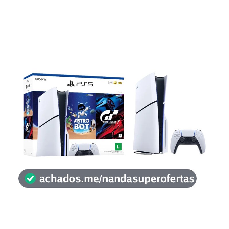 Console PlayStation5 Slim Disk - Pacote ASTRO BOT e Gran Turismo 7