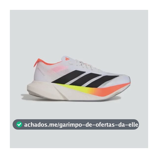 Tênis Masculino Adizero Drive Rc adidas Ftwwht/cblack/solred Liso 40 Br