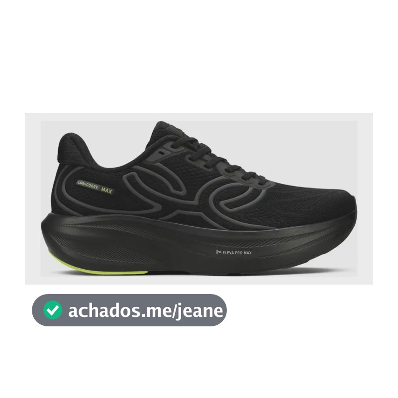 Tênis Olympikus Preto Corre Max Preto 39 Br