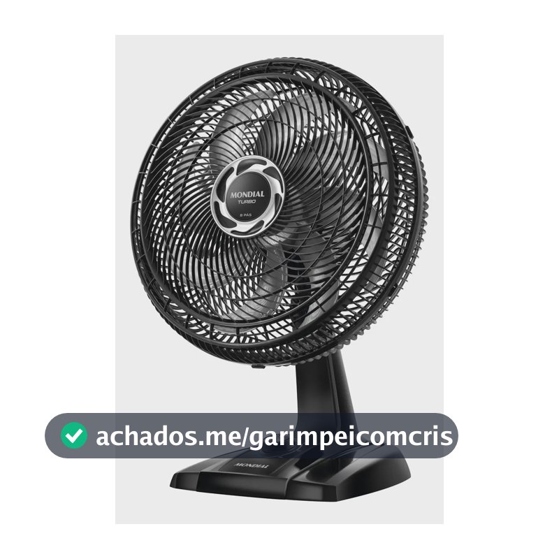 Ventilador de Mesa 40cm Turbo Mondial 140W NVT-40-8P-B
