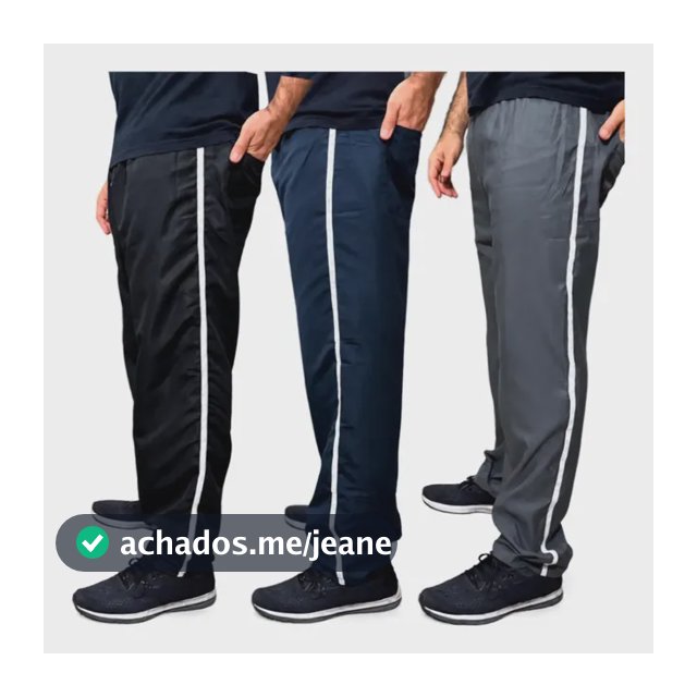 Kit 3 Calças Tactel Masculina Plus Size Conforto E Estilo