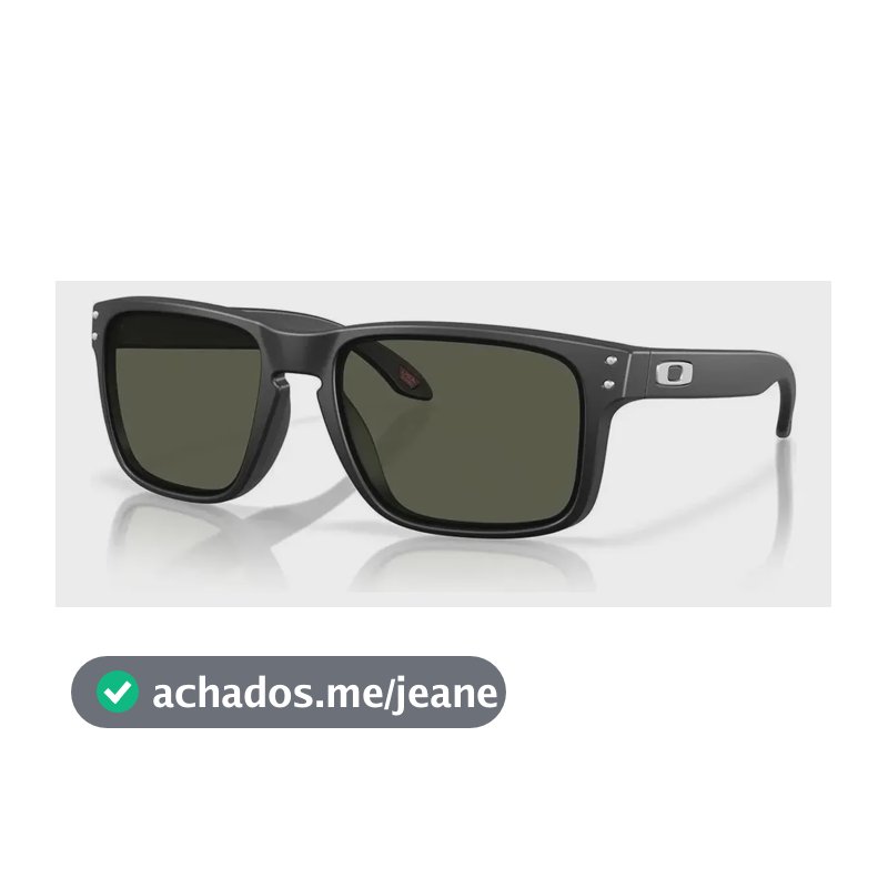 Óculos De Sol Oakley Holbrook Preto Fosco Preta Quadrado