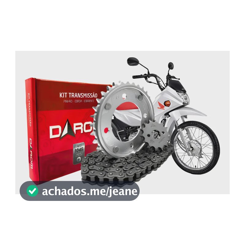 Kit Relação Honda Pop 110i 2018 2019 2022 A 2025 Original Prateado
