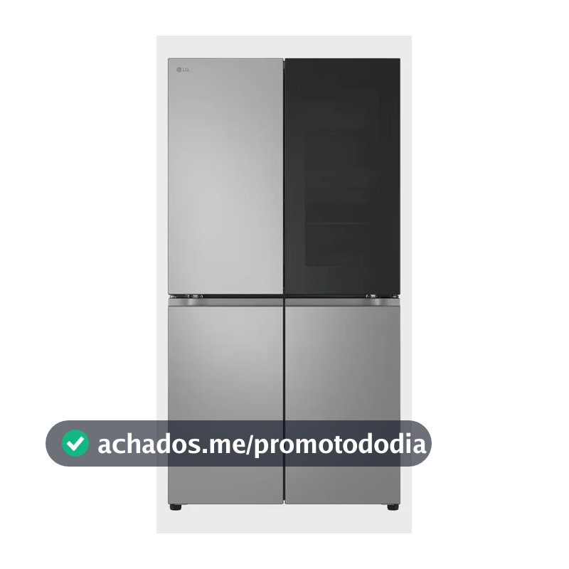 Geladeira LG Smart Multidoor 670l Frost Free Inverter Instav Prateado 127v