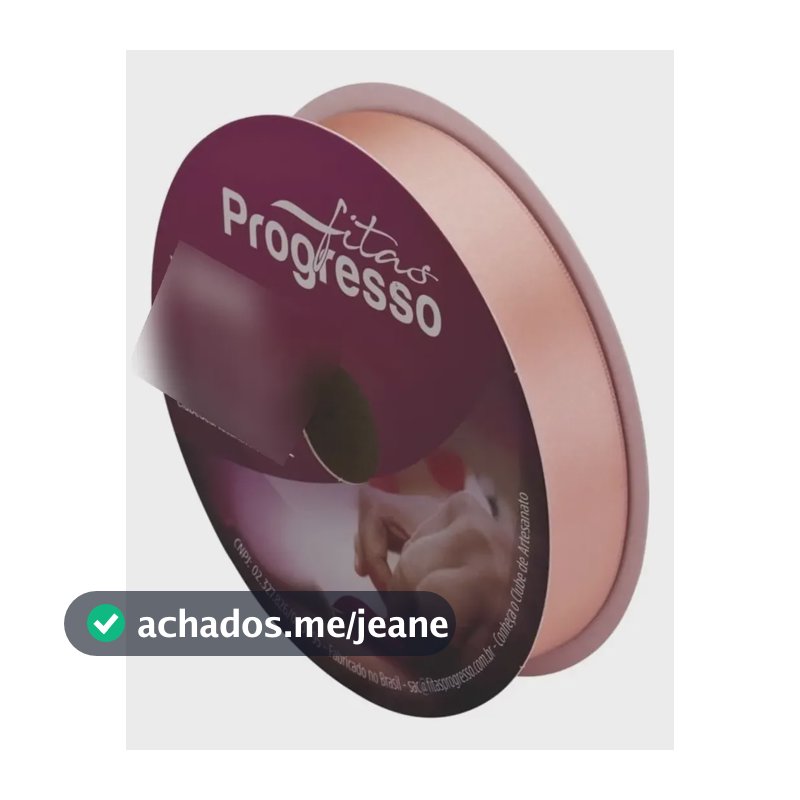 Fita De Cetim 22mm Progresso Face Simples N°05 50m Cor 1393 - Coral