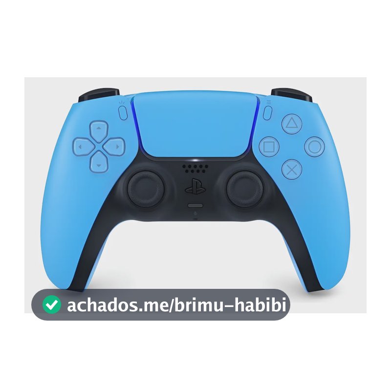 Controle DualSense Sem Fio PlayStation 5 Joystick Starlight Blue Sony CFI-ZCT1W