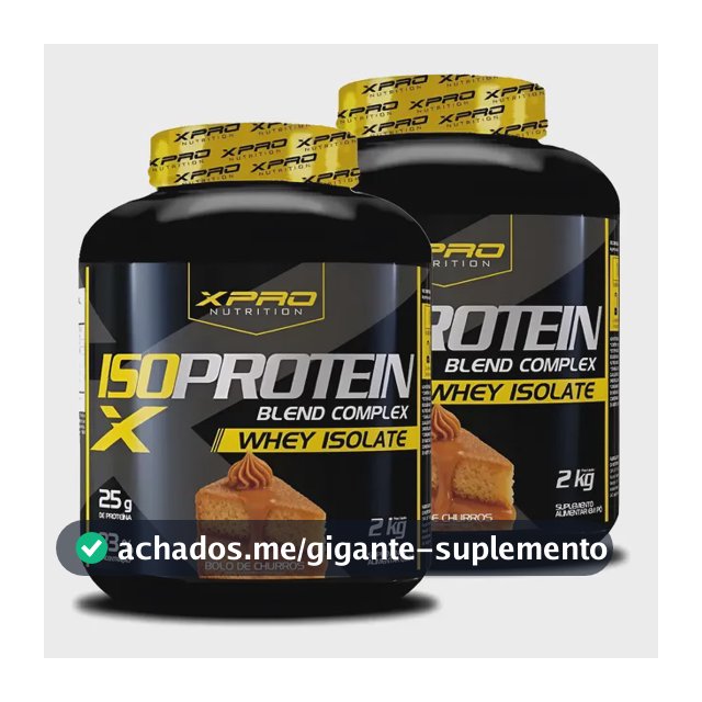 Kit 2x Whey Iso Protein Complex 2kg Xpro Nutrition