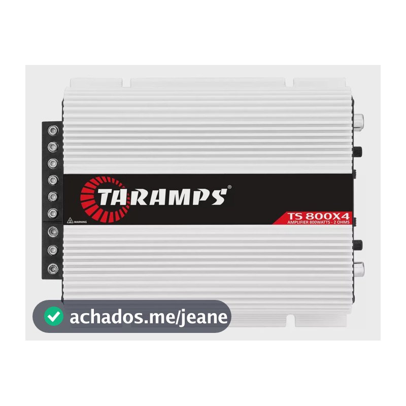 Amplificador Taramps Ts800 800w Rms 4 Canais 2 Ohms Branco