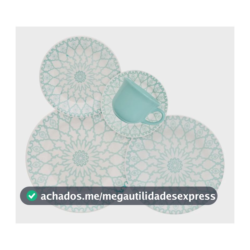 Aparelho De Jantar E Chá 20 Peças Donna Mandala