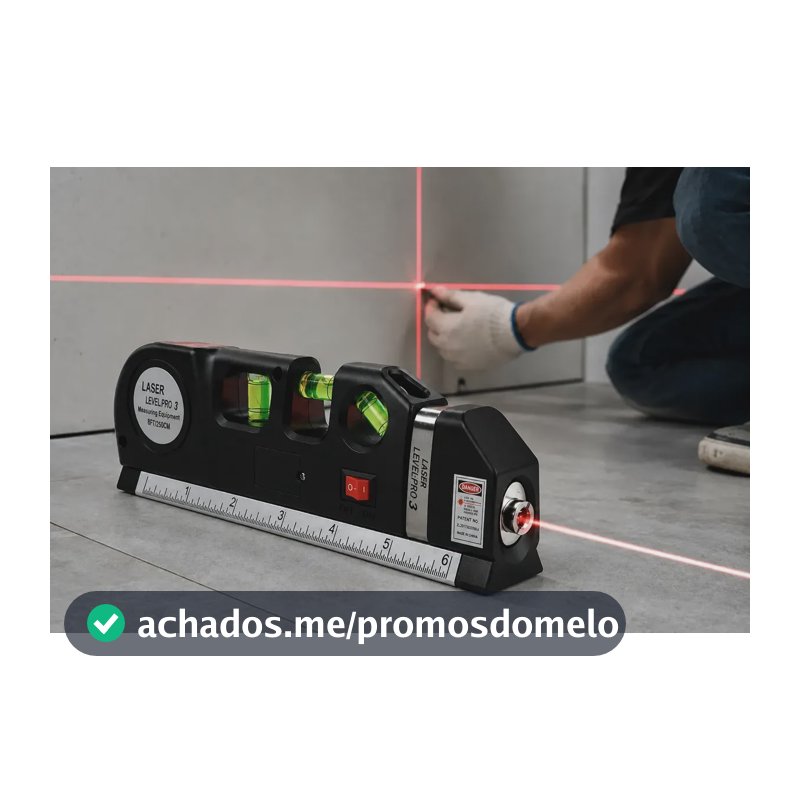 Trena Nivel A Laser Alta Precisão Com Regua Profissional