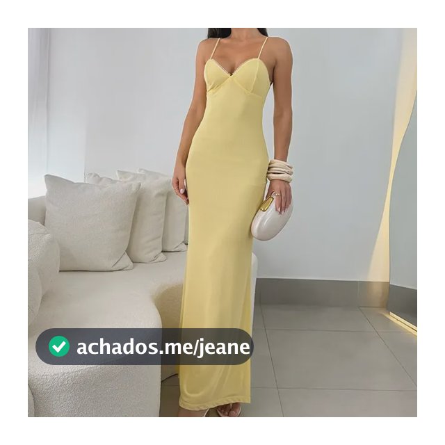 Vestido Longo Feminino Tule Helanquinha Alça Fina Festa