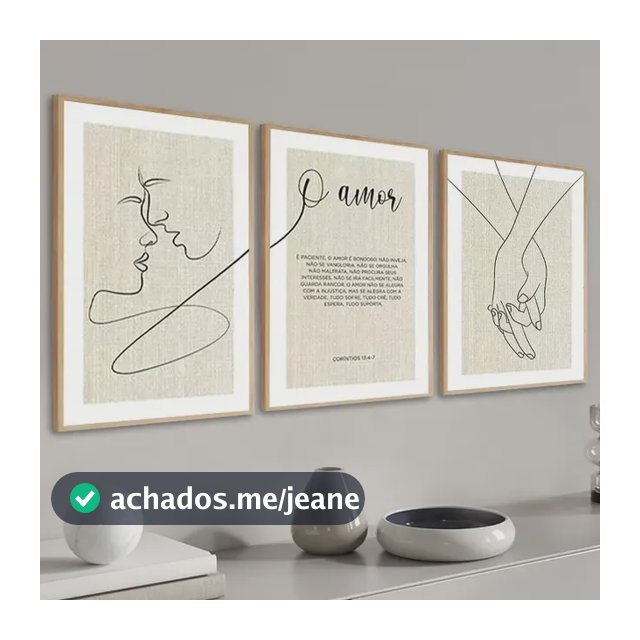 Quadros Decorativos Quarto Casal Amor Frases Moldura 33x43cm