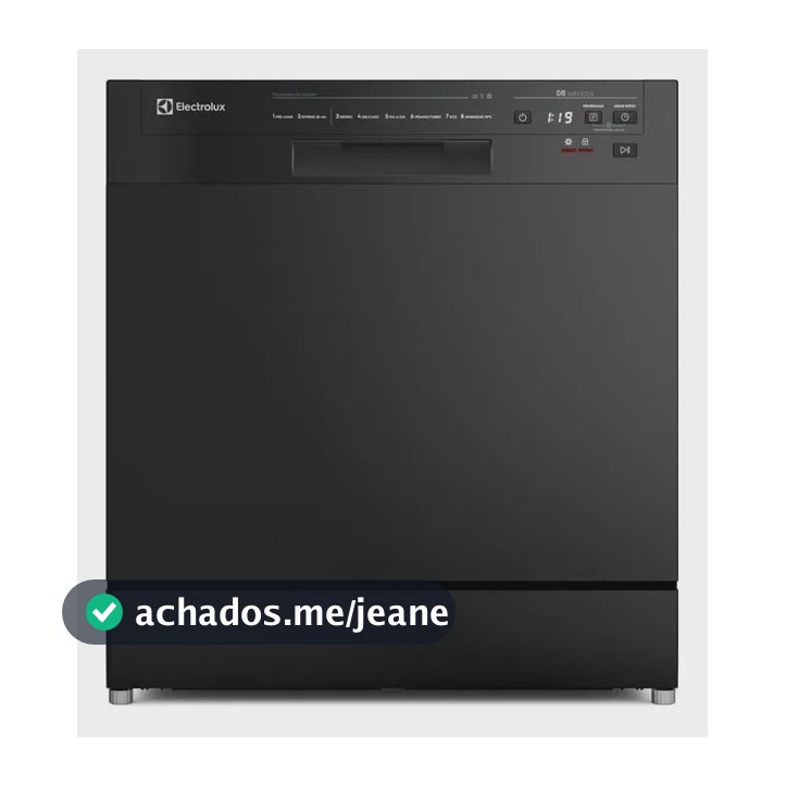 Lava-louça Electrolux 8 Serviços Lava E Seca 50 Min (lp08e) Preto