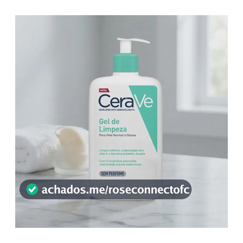 Gel de Limpeza Facial Pele Oleosa 3 Ceramidas e Niacinamida CeraVe 454g