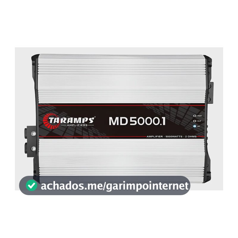 Modulo Taramps Md 5000 2 Ohms Potencia 5000w Amplificador Branco