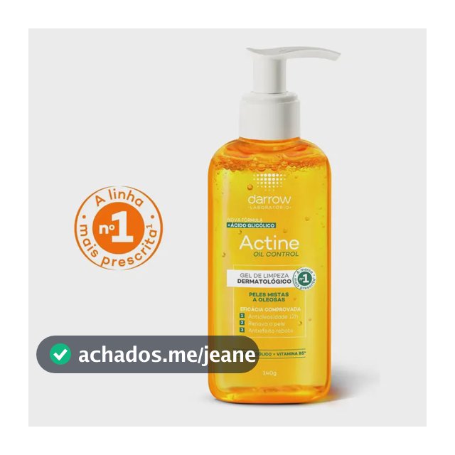 Gel de Limpeza Facial Darrow Actine Oil Control Refil 140g