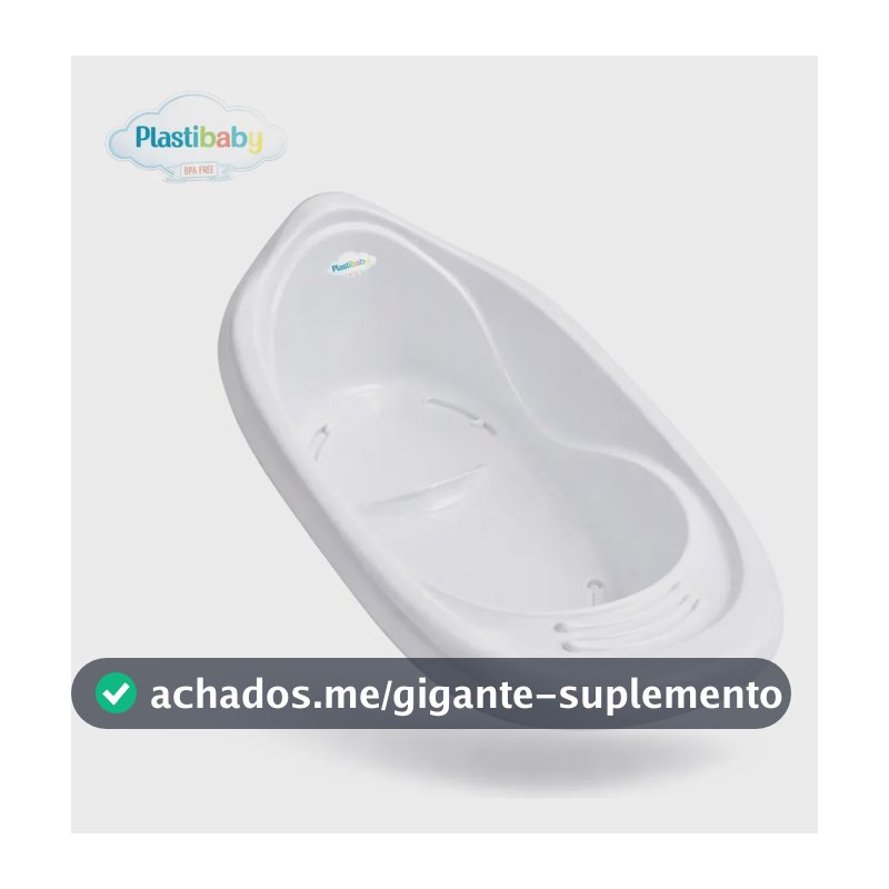 Banheira De Bebê Branca | Plastibaby | 22 Litros | Leve