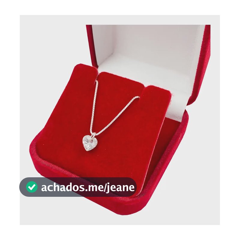 Aqua Jóias Colar De Prata 925 Ponto De Luz Prata 925 Prata