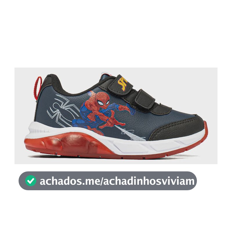 Tênis Infantil Masculino Com Luzes Led Homem Aranha Disney Azul 26 Br
