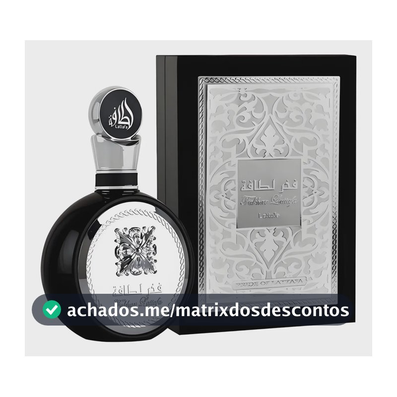 Perfume Lattafa Fakhar Black Masculino Eau de Parfum de 100ml