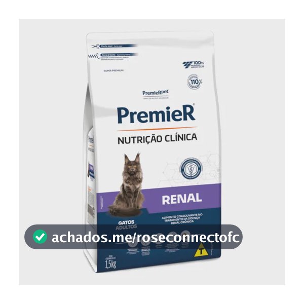 Racao Premier Nutrição Clínica Renal Para Gatos 1,5kg