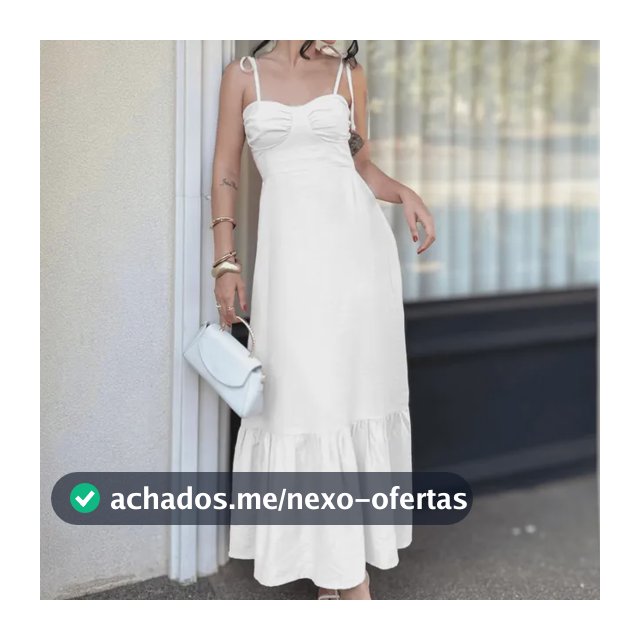 Vestido Longo Festa Elegante Tecido Fluido Premium Ajustes